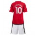 Manchester United Marcus Rashford #10 Replika Babykläder Hemma matchkläder barn 2023-24 Korta ärmar (+ Korta byxor)